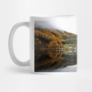 Autumn Trees Flam Aurlandsfjord Norway Mug